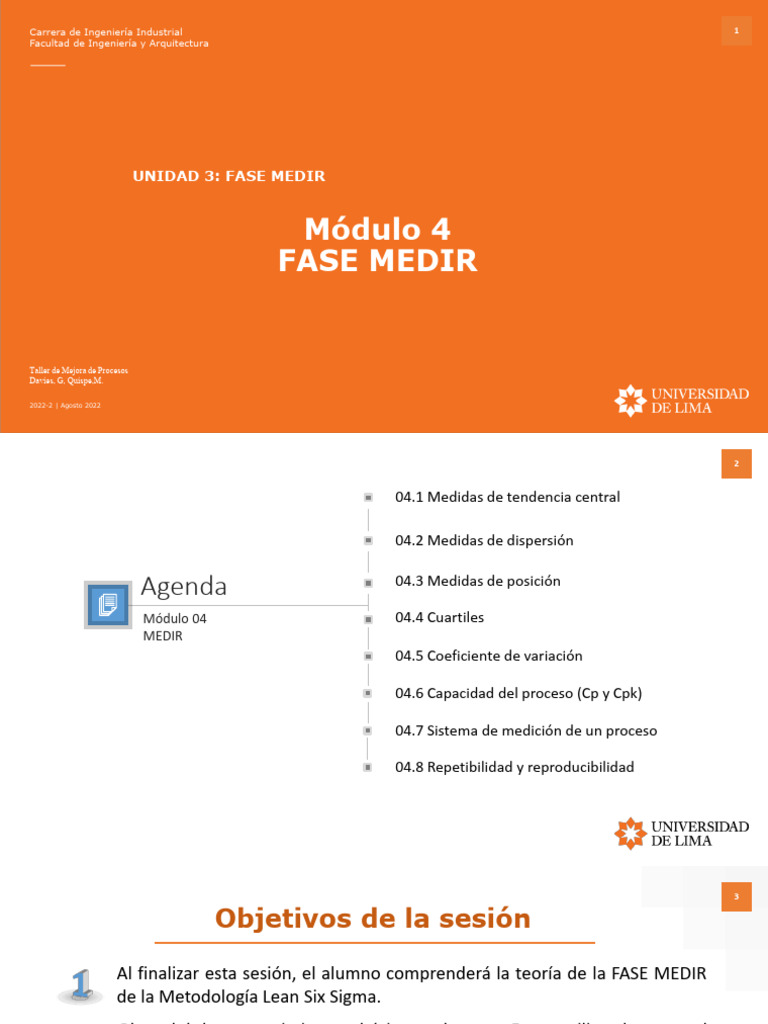 2022-2 - Modulo 04 - Fase Medir | PDF | Diferencia | Desviación Estándar