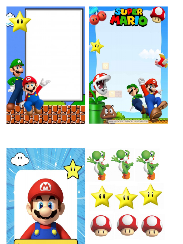 Caratulas de Mario Bros | PDF