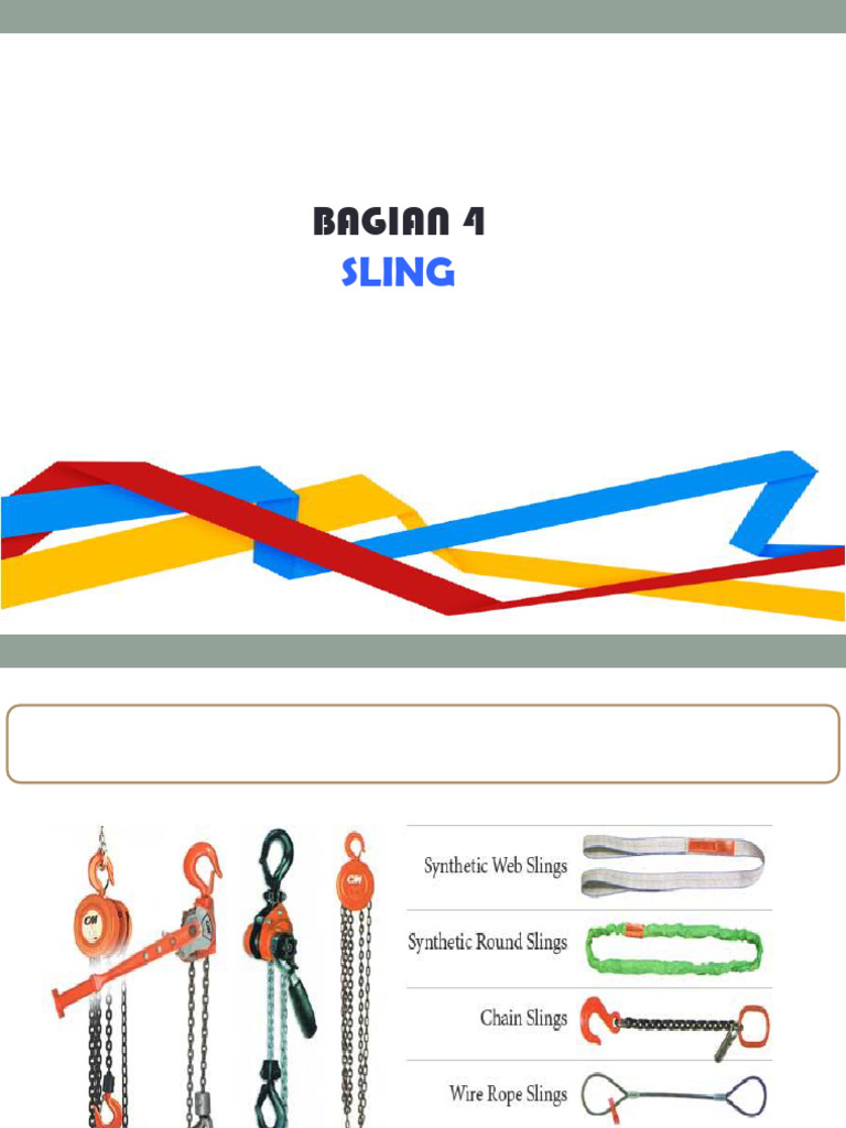 Panduan Sling: Webbing dan Wire Rope | PDF