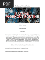 Batman Split | PDF | Physical Fitness | Strength Training