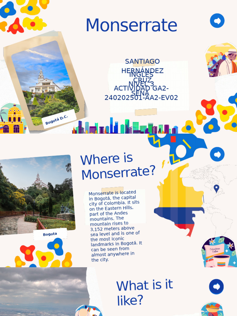 Colombia Introduction Presentation in Blue and Yellow Informative Style ...