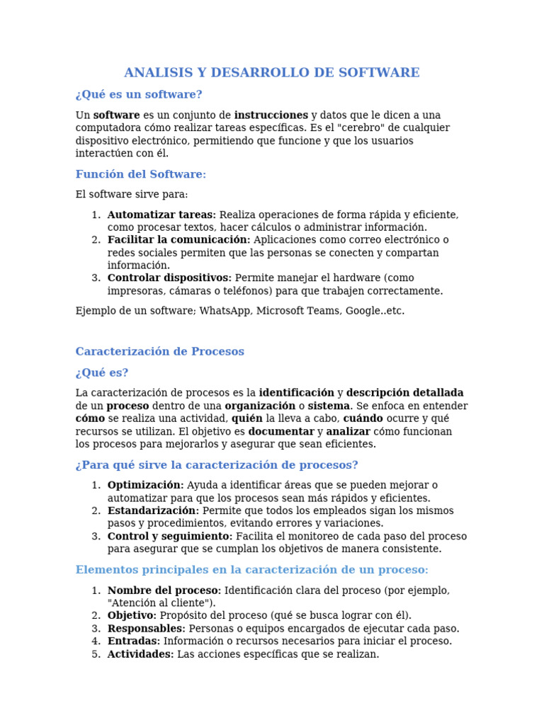Análisis y Desarrollo de Software | PDF | Software | Sistema