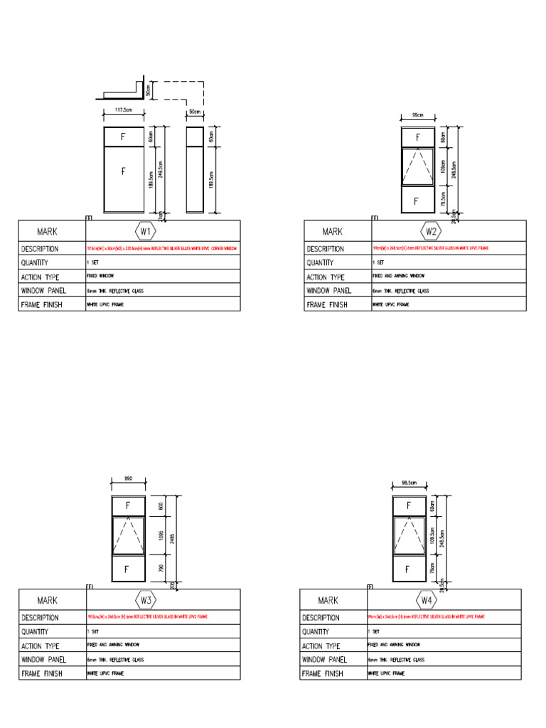 Reflective Glass Door and Window Specs | PDF