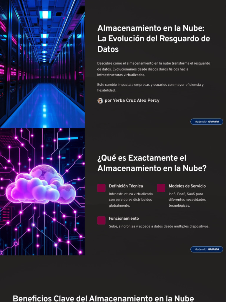Almacenamiento en La Nube La Evolucion Del Resguardo de Datos | PDF ...
