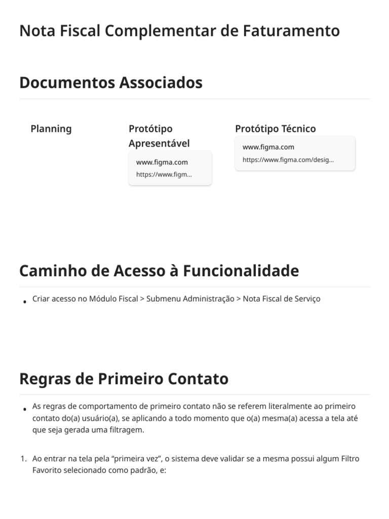 Nota Fiscal Complementar: Funcionalidades | PDF | Recibo | Impostos