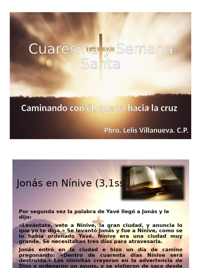 Reflexiones sobre Cuaresma y Semana Santa | PDF | La resurrección de ...