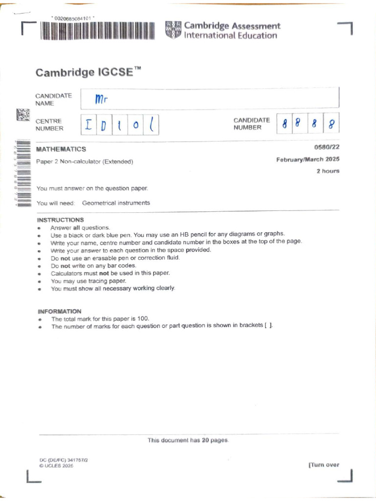 Solution Paper 2 March 2025 | PDF
