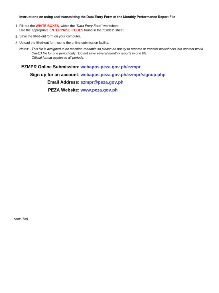 Monthly Performance Report Submission Guide | PDF | Employment ...