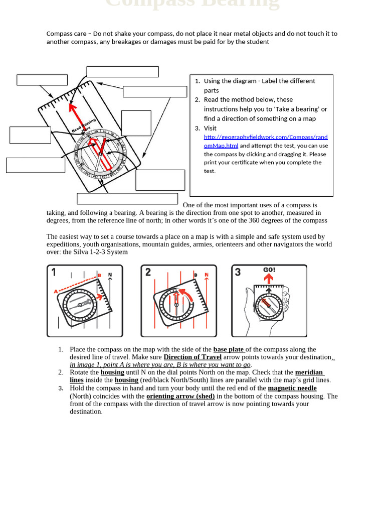 Using a Compass for Navigation | PDF