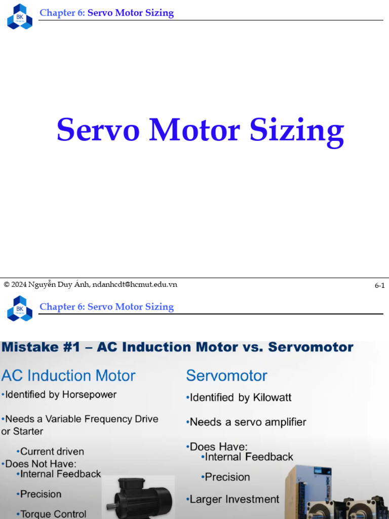 Servo Motor Sizing Guidelines | PDF | Electric Motor | Torque