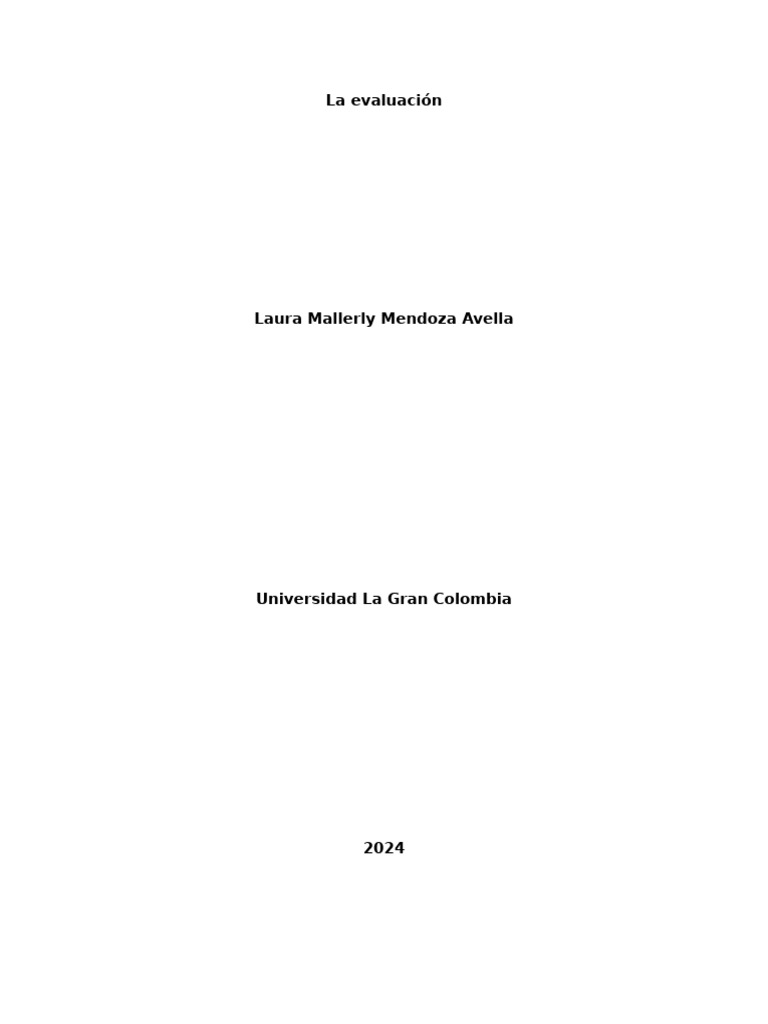 Evolución de la Evaluación Educativa | PDF | Evaluación | Plan de estudios