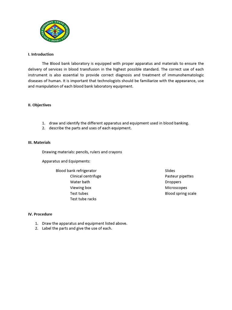 BB Lab Manual 2024 2025 | PDF | Blood Type | Tissue (Biology)