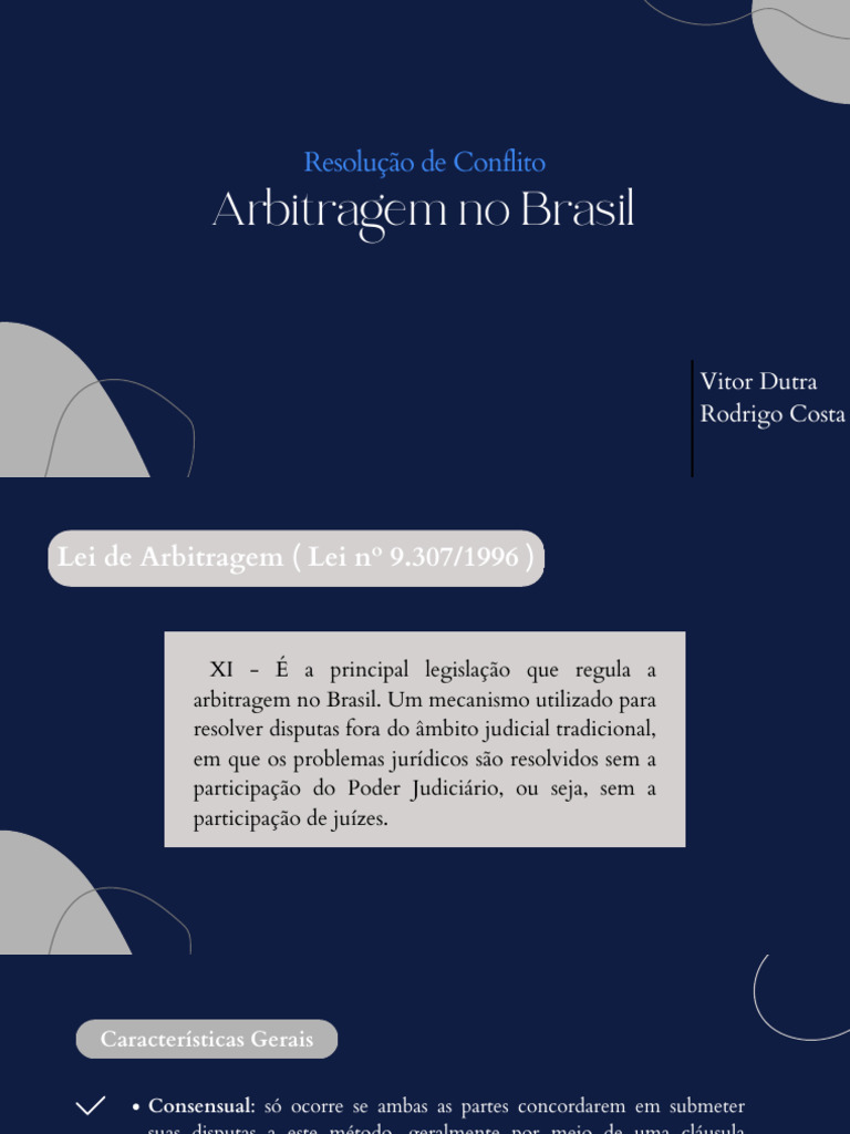 Arbitragem no Brasil: Legislação e Práticas | PDF | Arbitragem ...