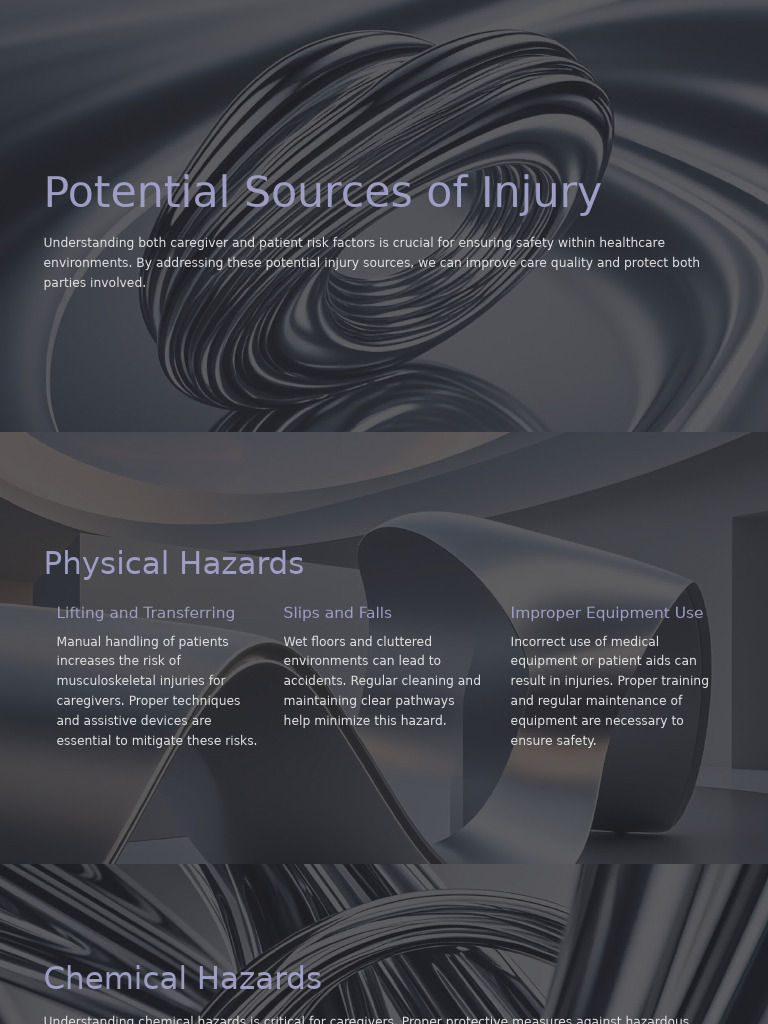 Healthcare Injury Prevention Strategies | PDF | Caregiver | Hazards