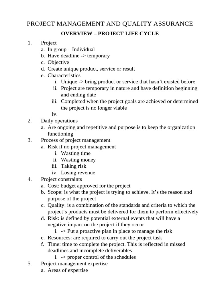 Project Management Life Cycle Guide | PDF | Project Management | Business