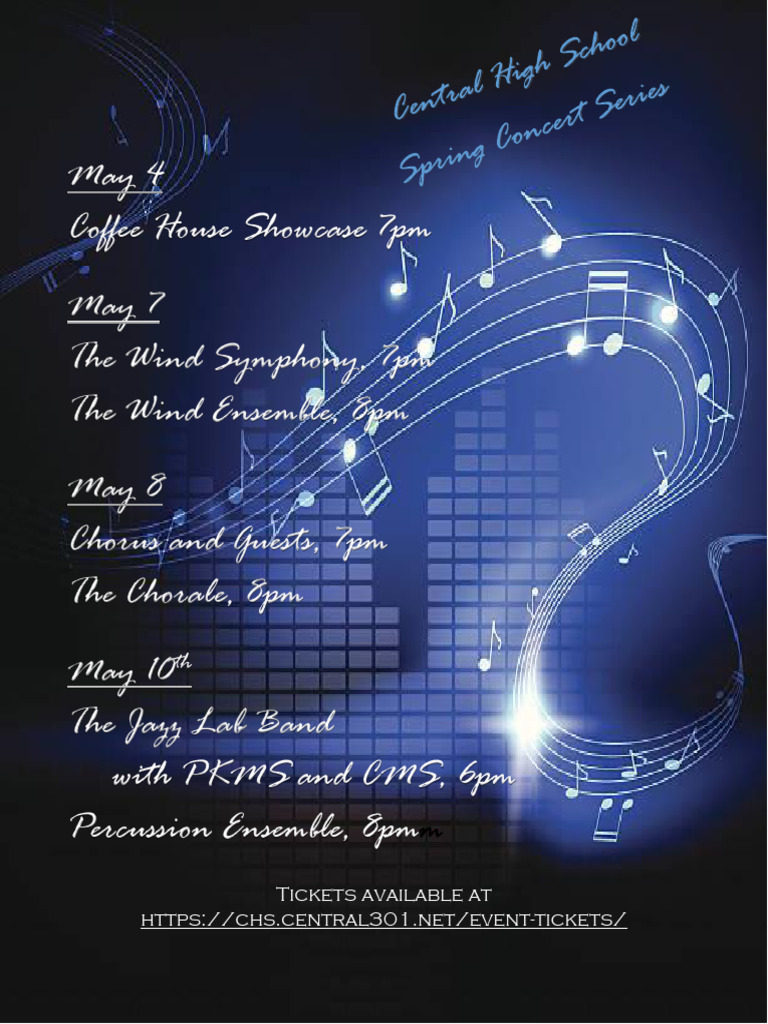 Central High School Spring Concerts 2023 | PDF