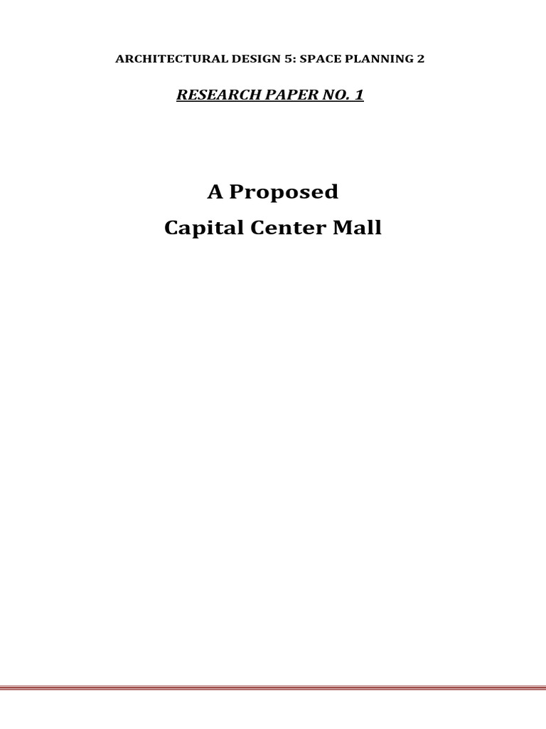 A Proposed Commercial Mall | PDF | Stairs | Retail