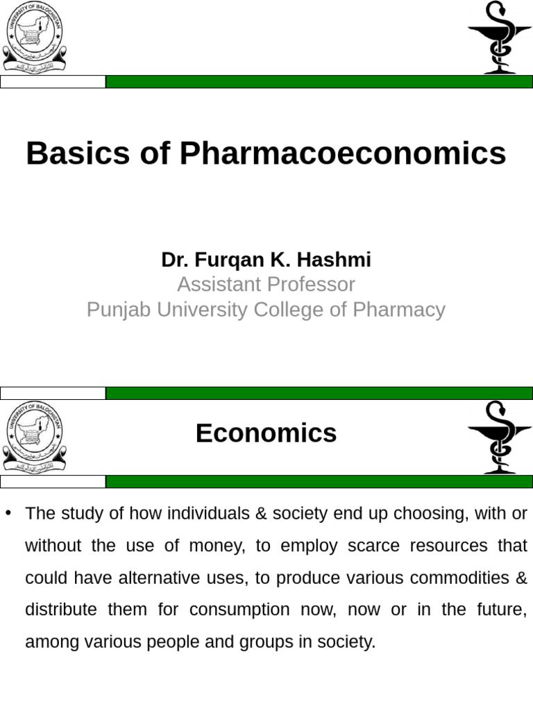 Essentials of Pharmacoeconomics Overview | PDF | Cost Effectiveness ...