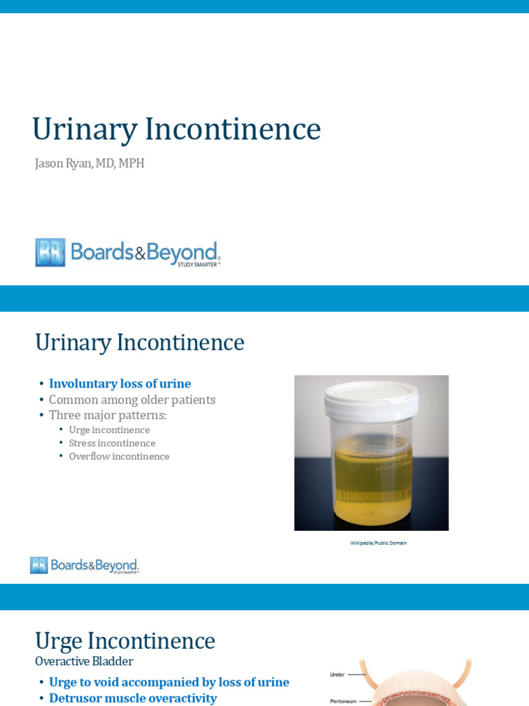 Understanding Urinary Incontinence Types | PDF | Urinary Incontinence ...