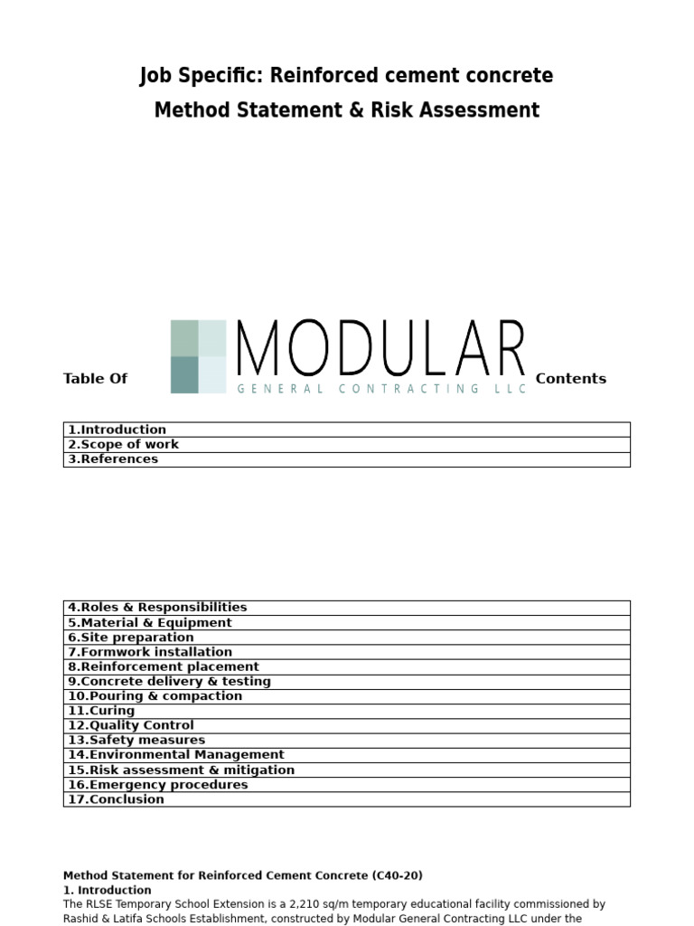 MS For Reinforced Cement Concrete | PDF | Concrete | Structural Engineering