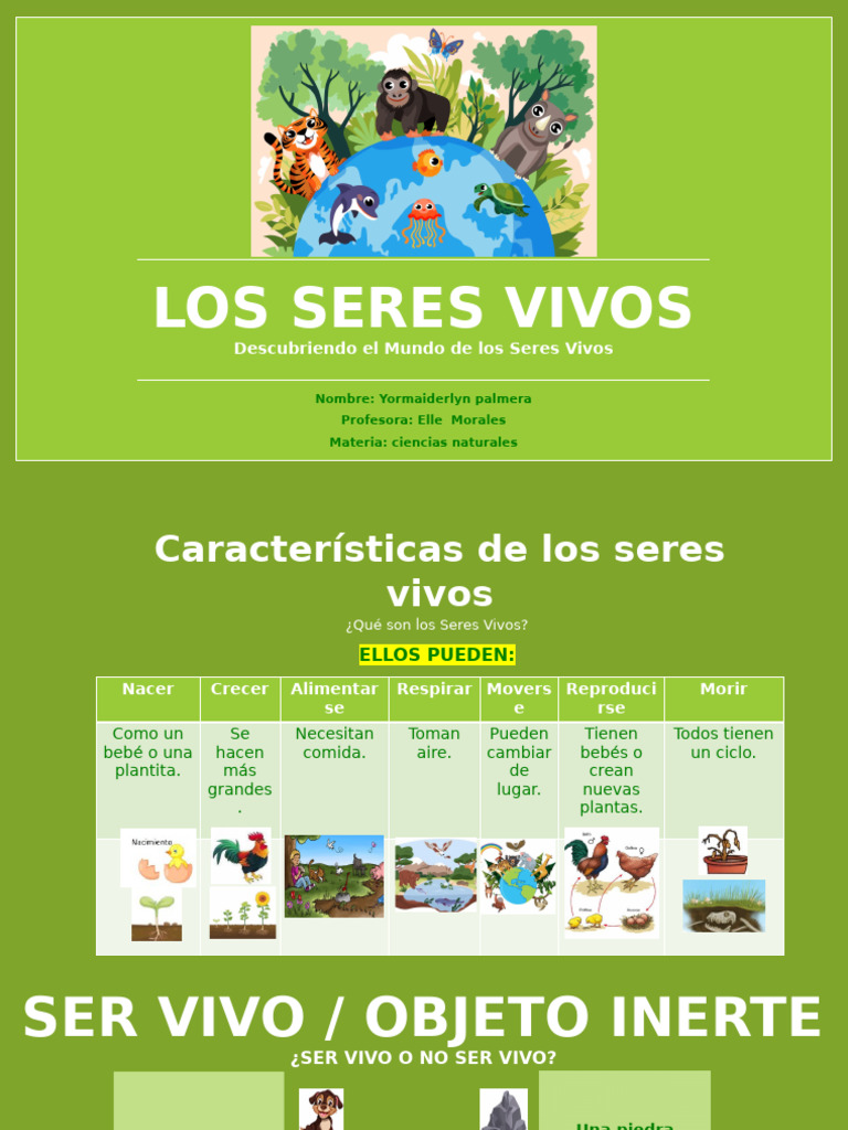 Características de los Seres Vivos | PDF