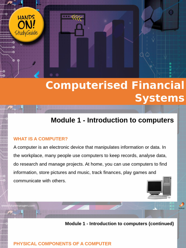 Computerised Financial Systems Overview | PDF | Value Added Tax | Taxes