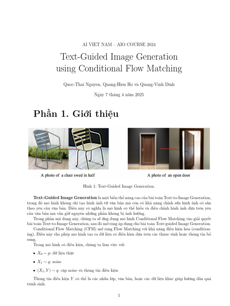 (Description) Text Guided Image Generation CFM | PDF