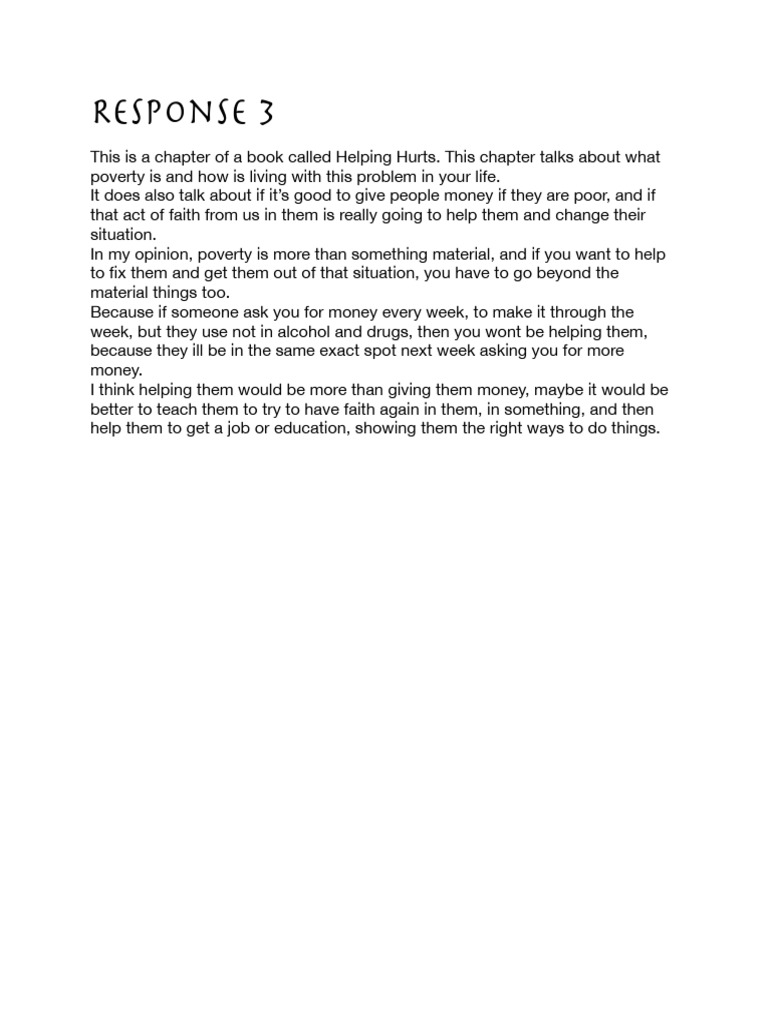 Response 3 PDF | PDF