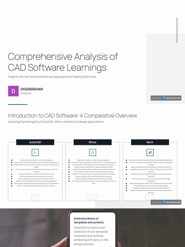 CAD Software Learnings Analysis | PDF