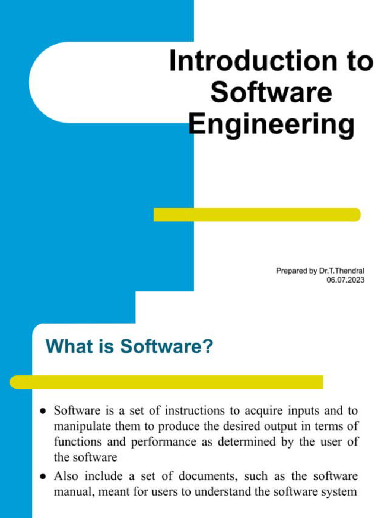 UNIT 1 PPT Intro To SE | PDF