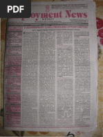 Employment News online e paper | Rojgar Samachar | रोजगार समाचार New Delhi Edition 10 - 16 March 2012 Vol. XXXVI No. 50