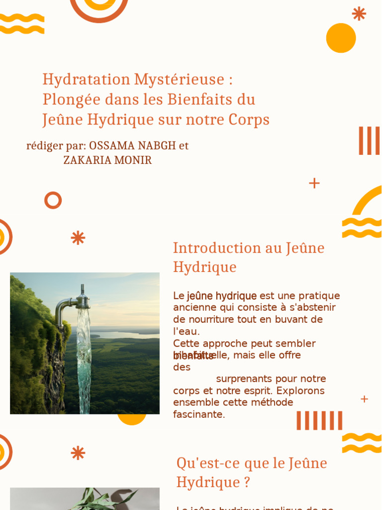 Slidesgo Hydratation Mysterieuse Plongee Dans Les Bienfaits Du Jeune — free download