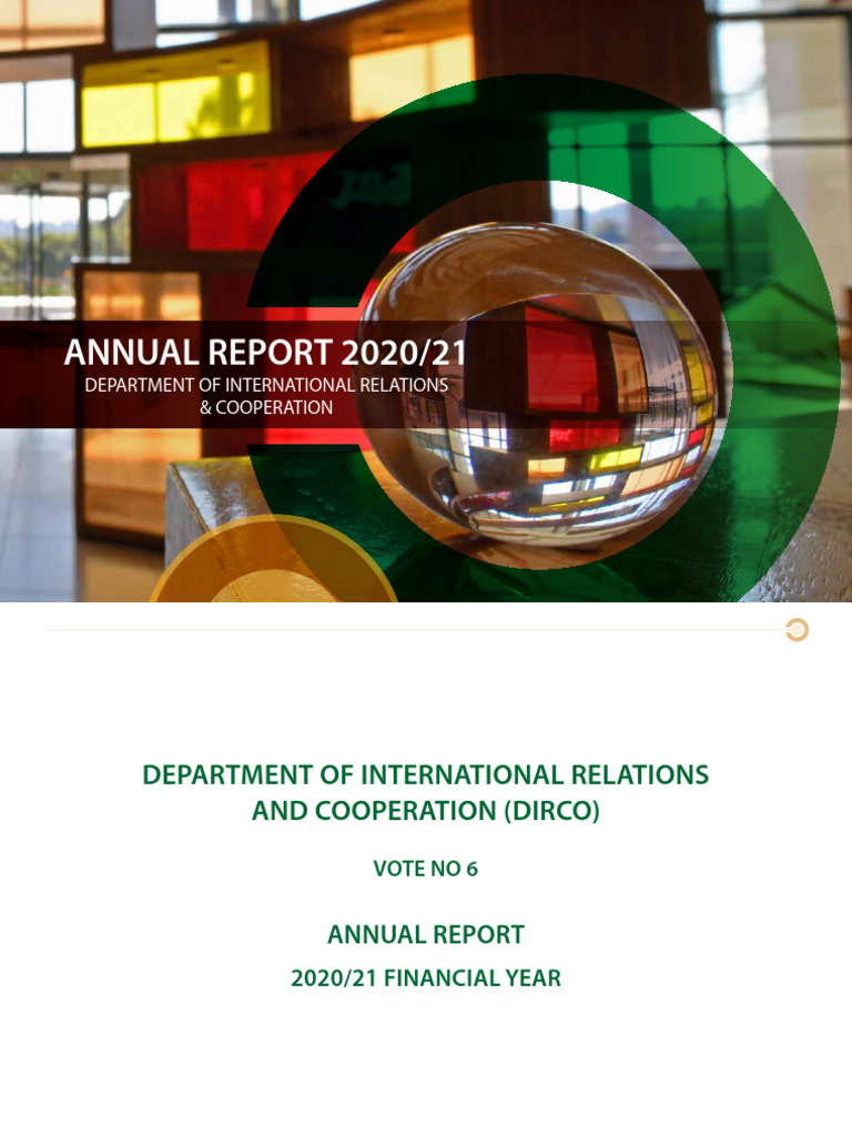 International Relations Annual Report 202122 | PDF | African Union ...