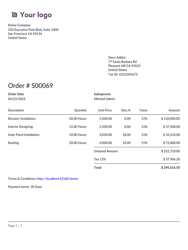 Order - S00069 | PDF