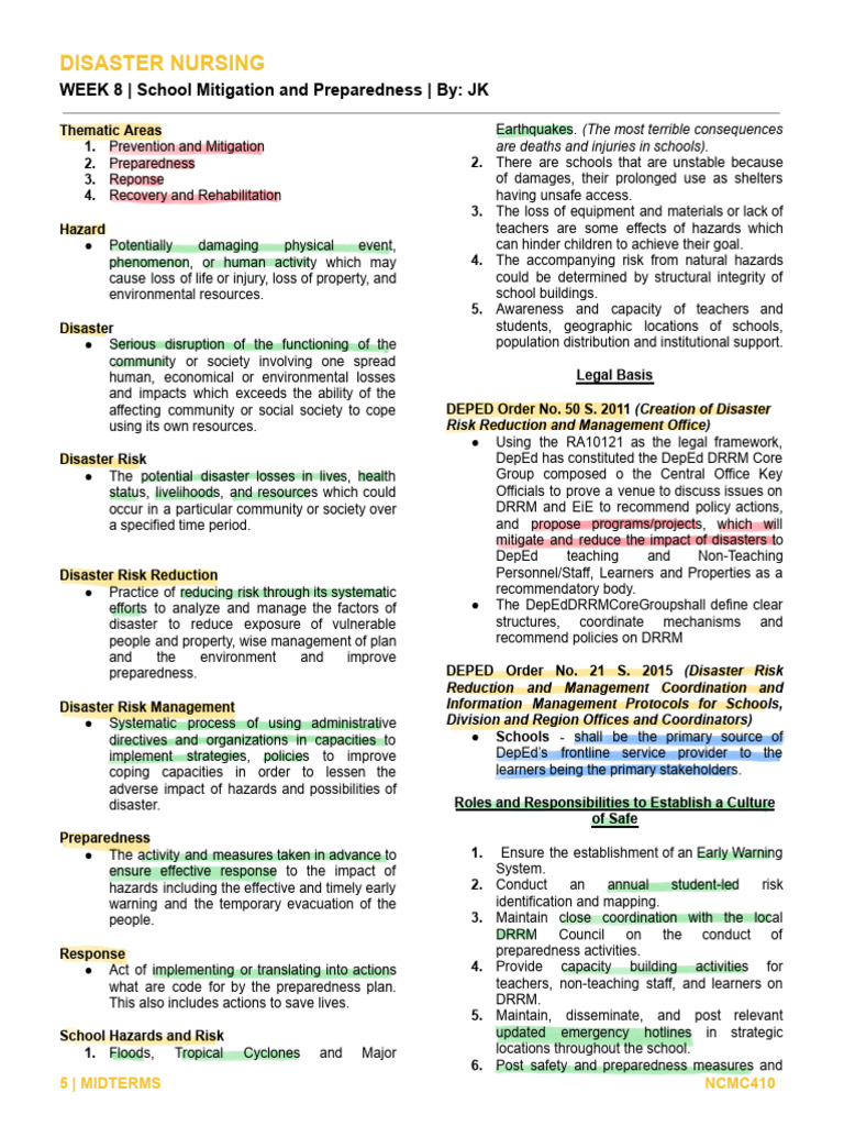 School Disaster Preparedness Guide | PDF | Emergency Management ...