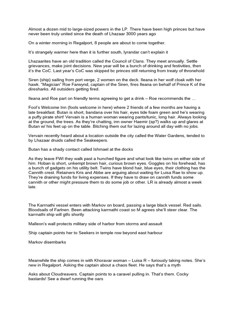Rough Notes Session 123rd May | PDF