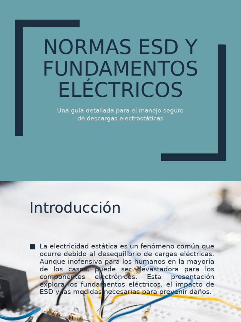 Normas ESD para Manejo Seguro | PDF | Descarga electrostática ...