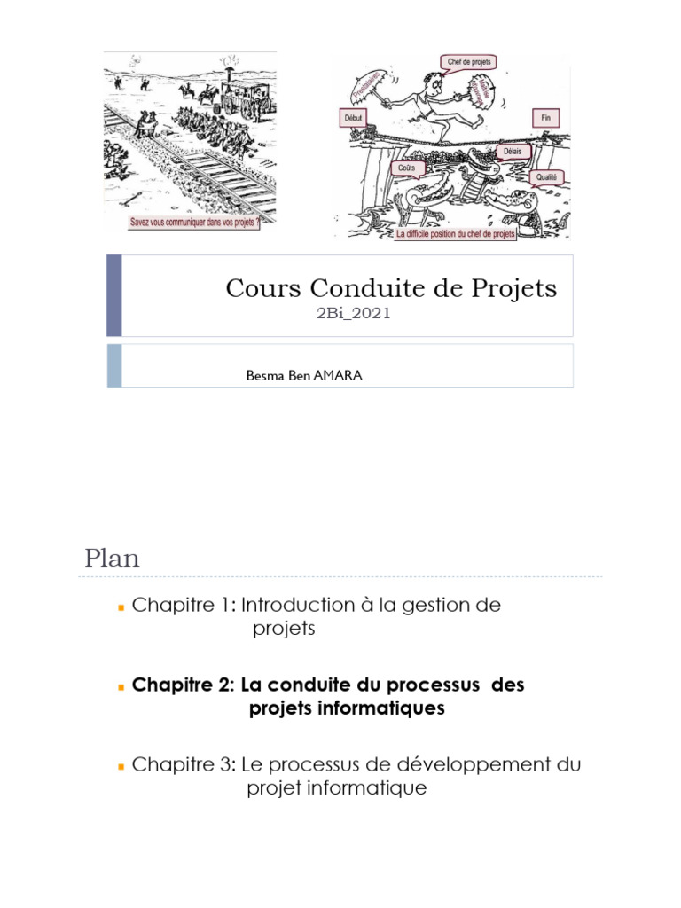 Conduite de Projets Informatiques | PDF | Gestion de projet | Informatique