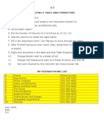 3-2 Creating A Table and Formatting