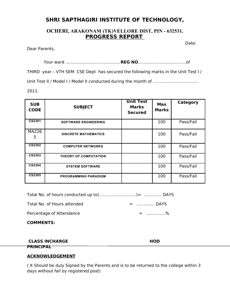 CSE Third Year Progress Report 2011 | PDF | Computers | Technology ...