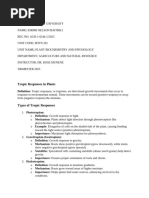 Plant Responses to Environmental Stimuli | PDF | Plants | Biology