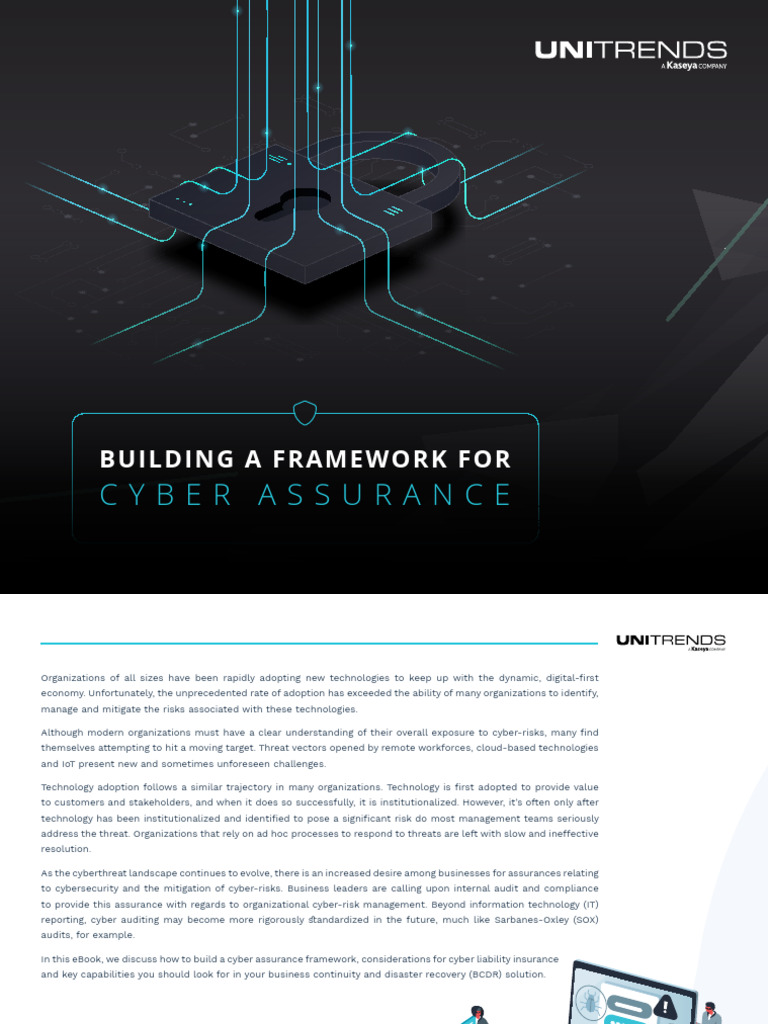 Cyber Assurance Framework Guide | PDF | Computer Security | Security