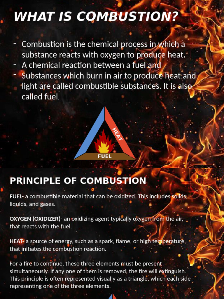 Understanding Combustion and Fire Safety | PDF | Combustion | Firefighting