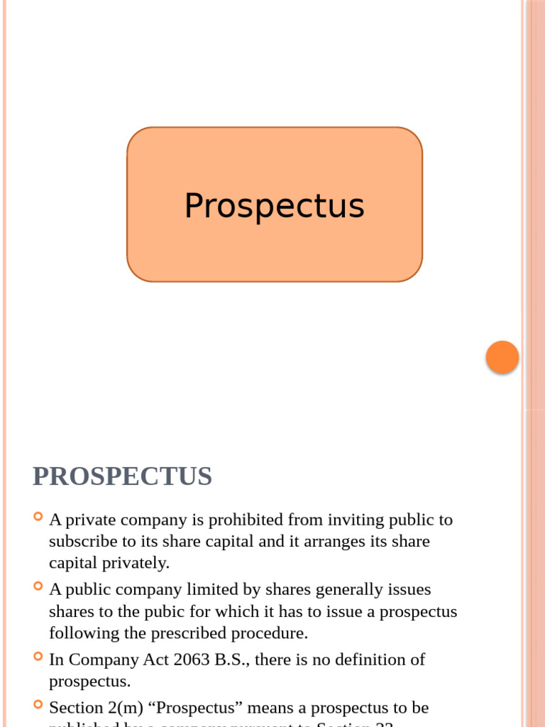 Understanding Company Prospectus Regulations | PDF | Legal Liability ...