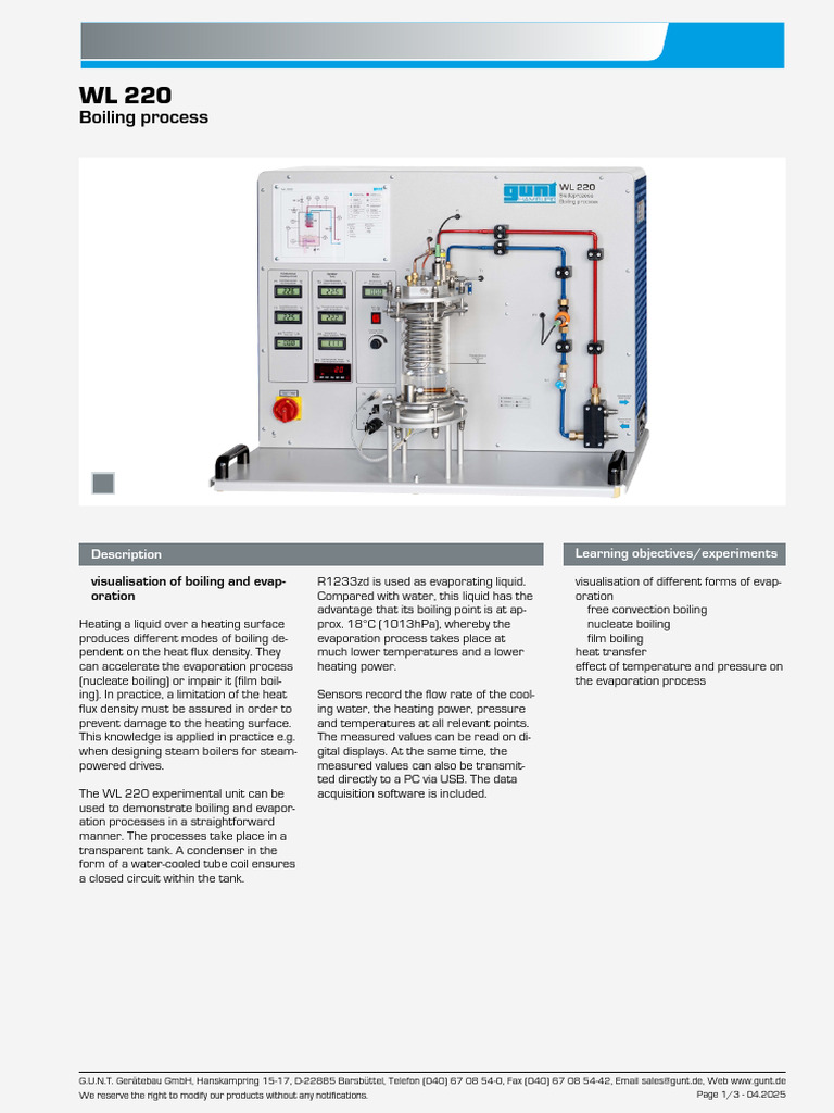 Boiling Process Demonstration Unit | PDF | Boiling | Water