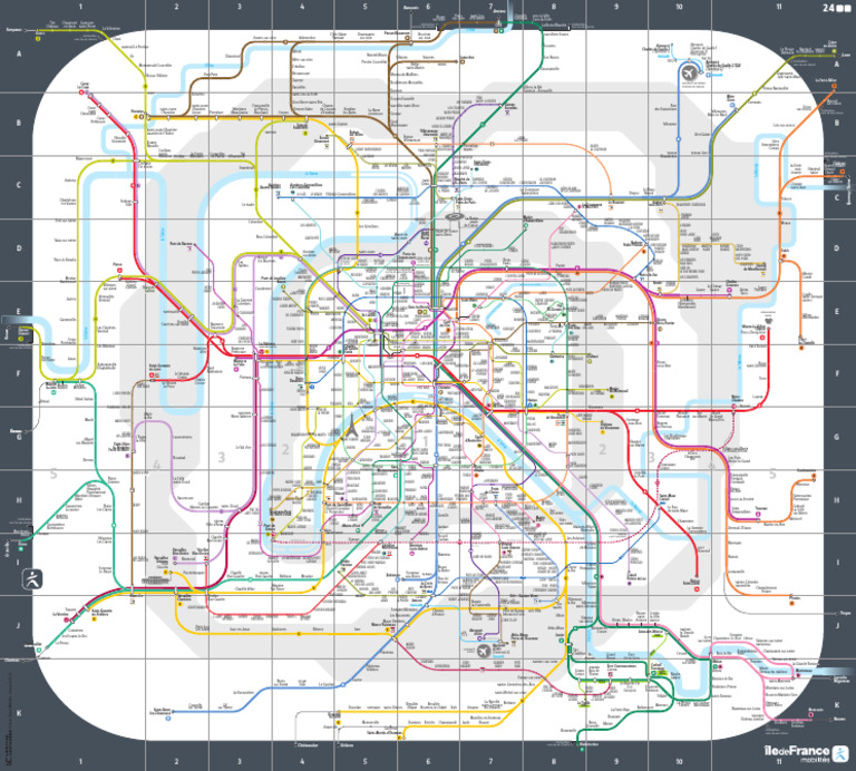 Carte des transports en Île-de-France | PDF