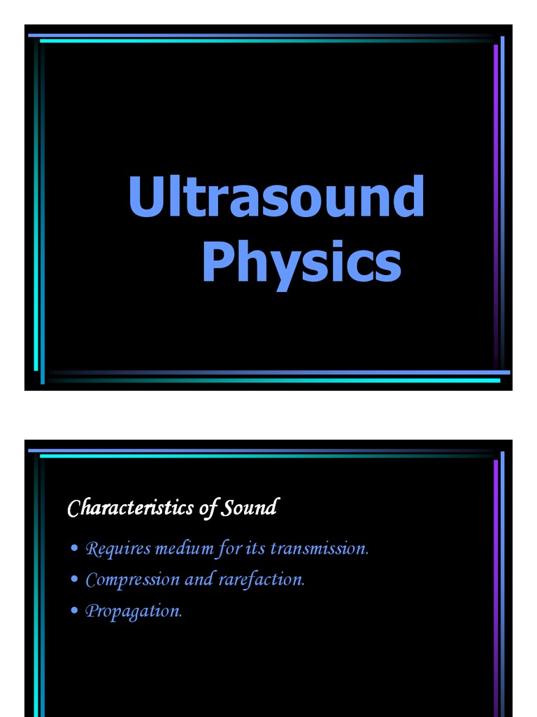 Ultrasound Physics | PDF | Medical Ultrasound | Doppler Effect