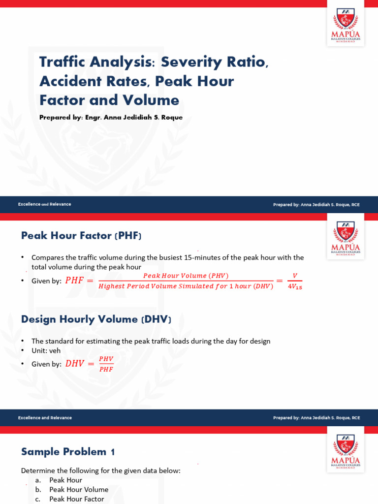 Traffic Volume and Accident Analysis Guide | PDF | Traffic | Land Transport
