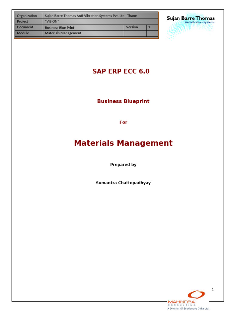 BB MM Final | PDF | Procurement | Business Process