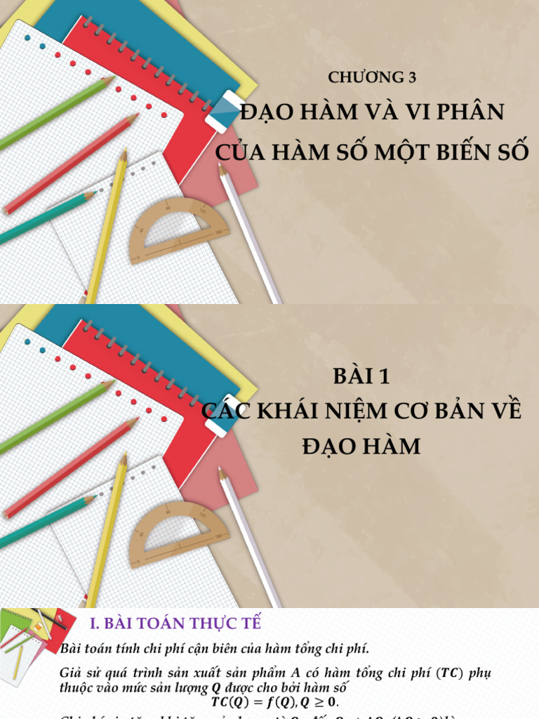 Chương 3 Đ o Hàm | PDF